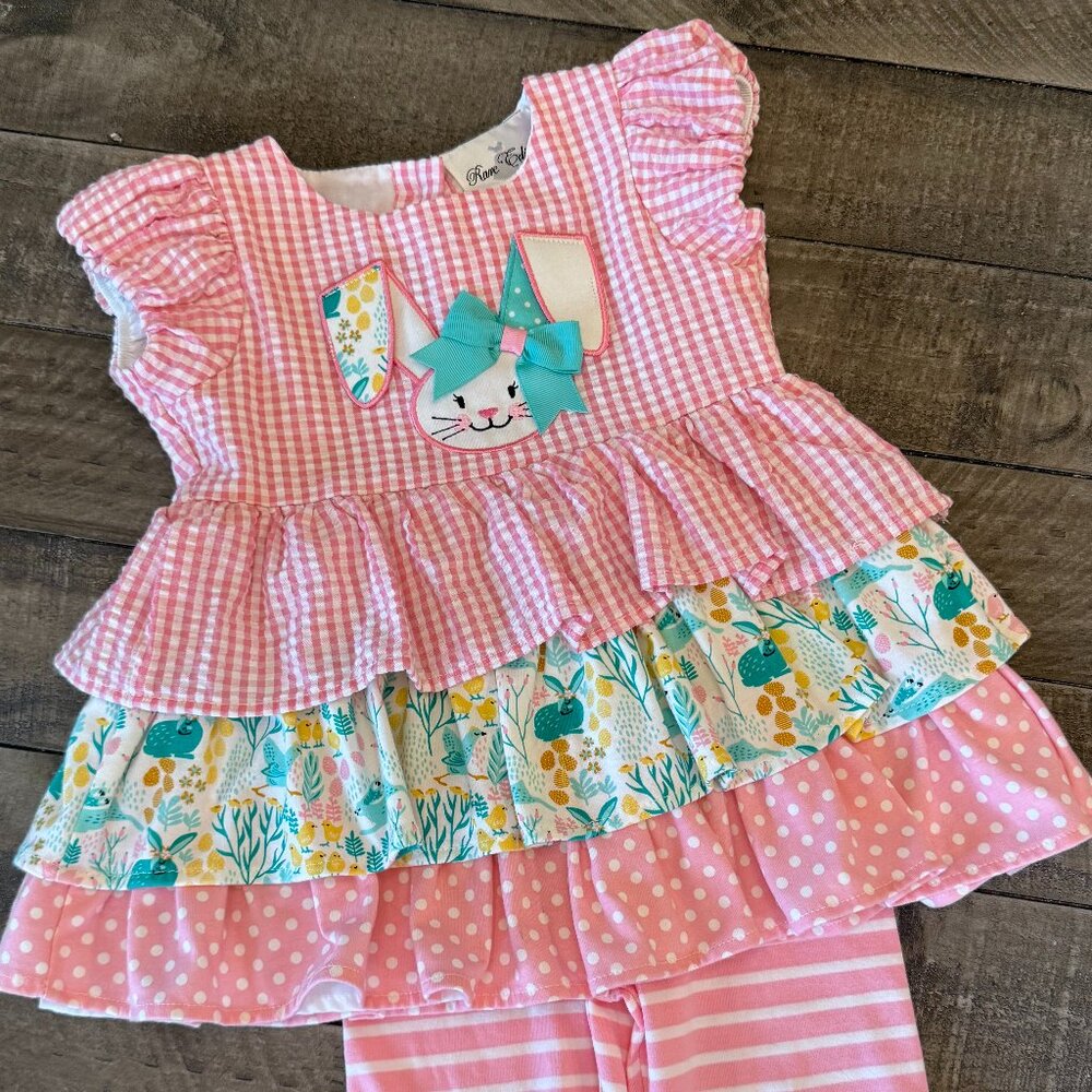 Bunny Ruffle Dress with Matching Pants